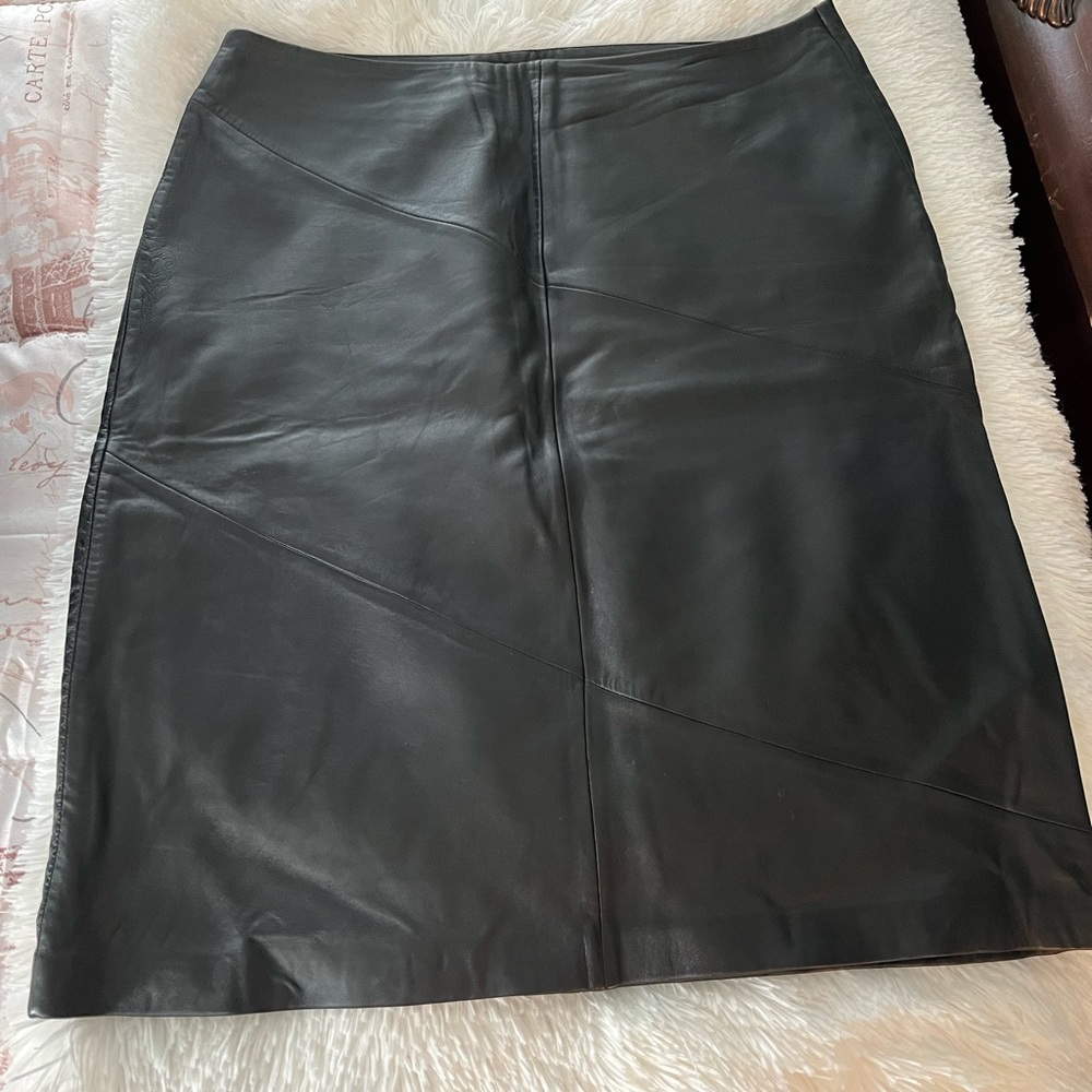 Garson Leather Skirt View 3